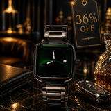 Emerald Noir Luxury Steel Watch – Premium Business Edition thumbnail 1