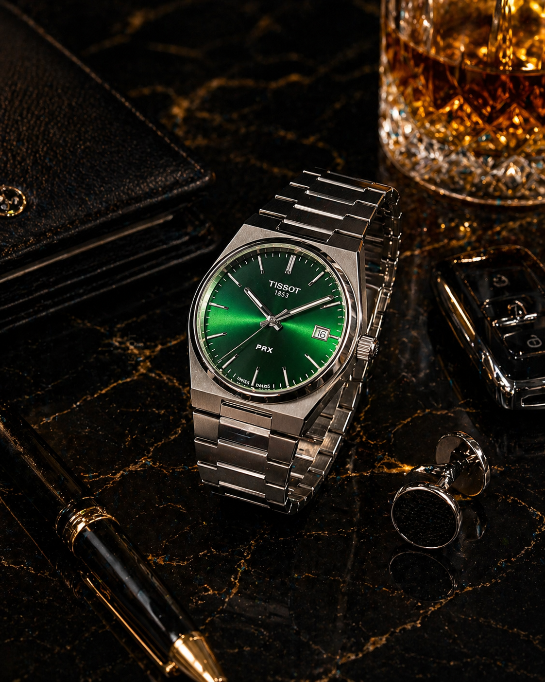 Emerald Prestige Tissot 1986 Stainless Steel Watch
