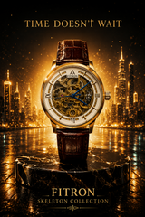 FITRON Imperial Heritage Skeleton Automatic Gold Edition Luxury Mechanical Timepiece thumbnail 5