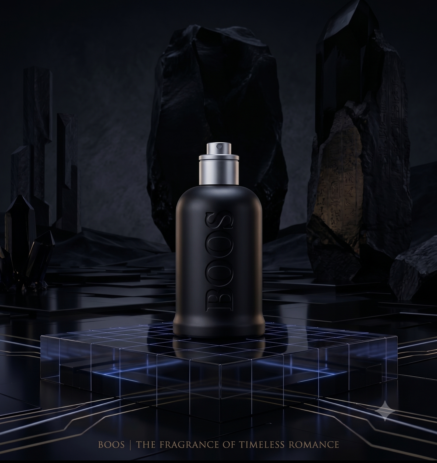 BOOS Matte Black de Roulette Perfume (100ml) – The Ultimate Fresh, Clean & Confident Daily Cologne for Men