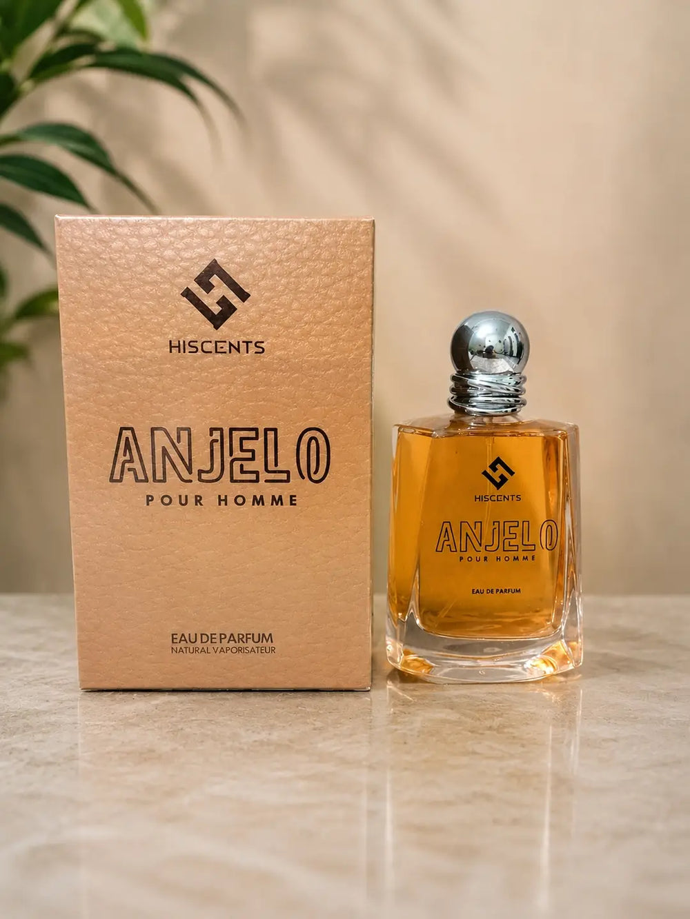 Hiscents Anjelo Pour Homme Eau de Perfume – Premium Amber Wood & Spicy Luxury Fragrance for Men