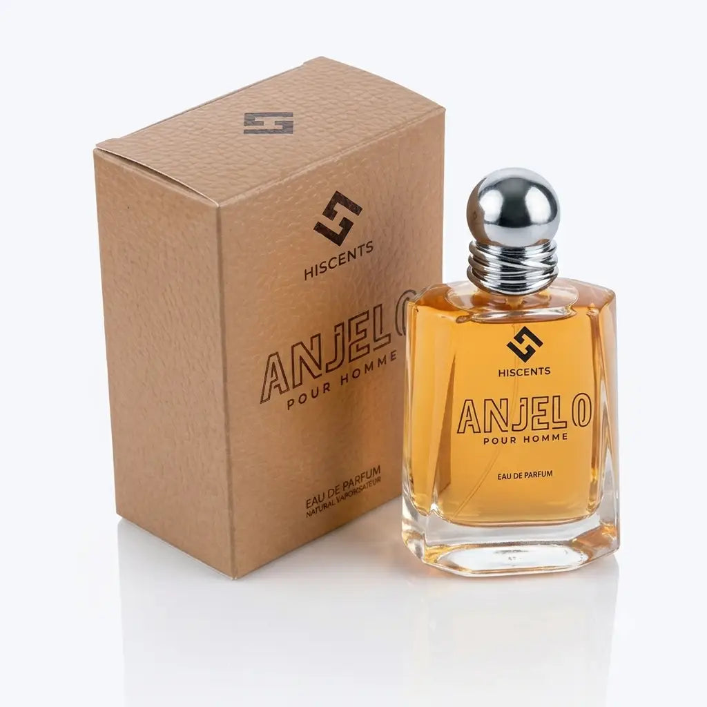Hiscents Anjelo Pour Homme Eau de Perfume – Premium Amber Wood & Spicy Luxury Fragrance for Men
