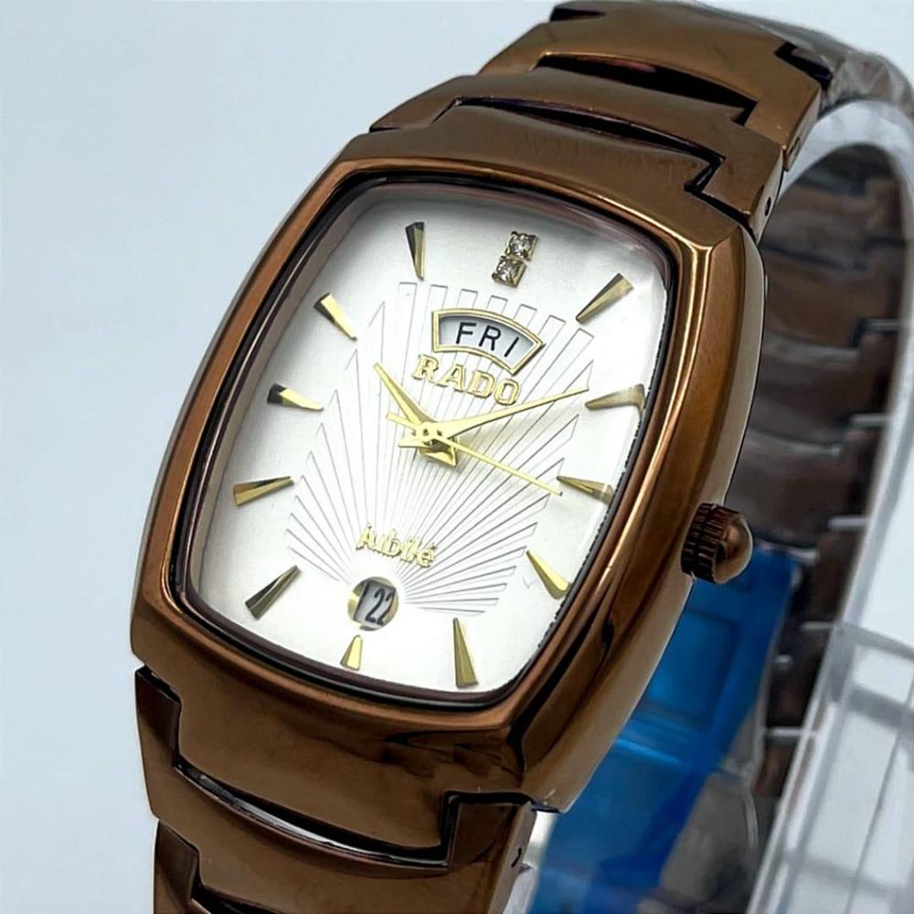 Premium Rado Jubilee Square Automatic Watch with Black Dial