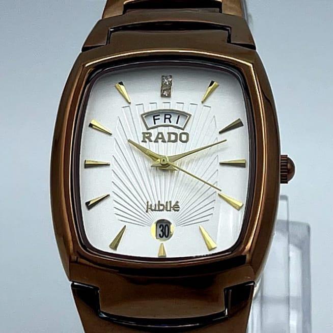 Premium Rado Jubilee Square Automatic Watch with Black Dial