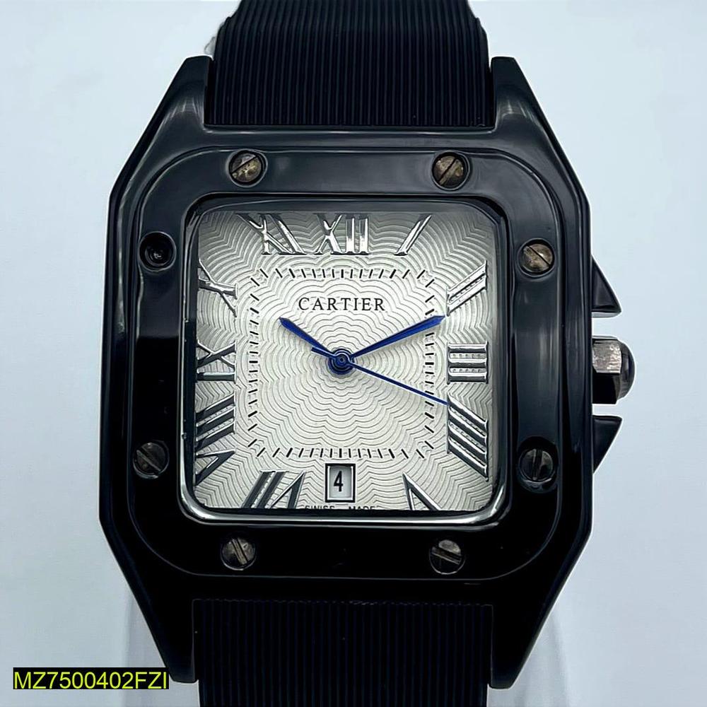 Cartier Santos de Cartier ADLC Black DLC Steel Luxury Men’s Watch