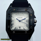 Cartier Santos de Cartier ADLC Black DLC Steel Luxury Men’s Watch thumbnail 2