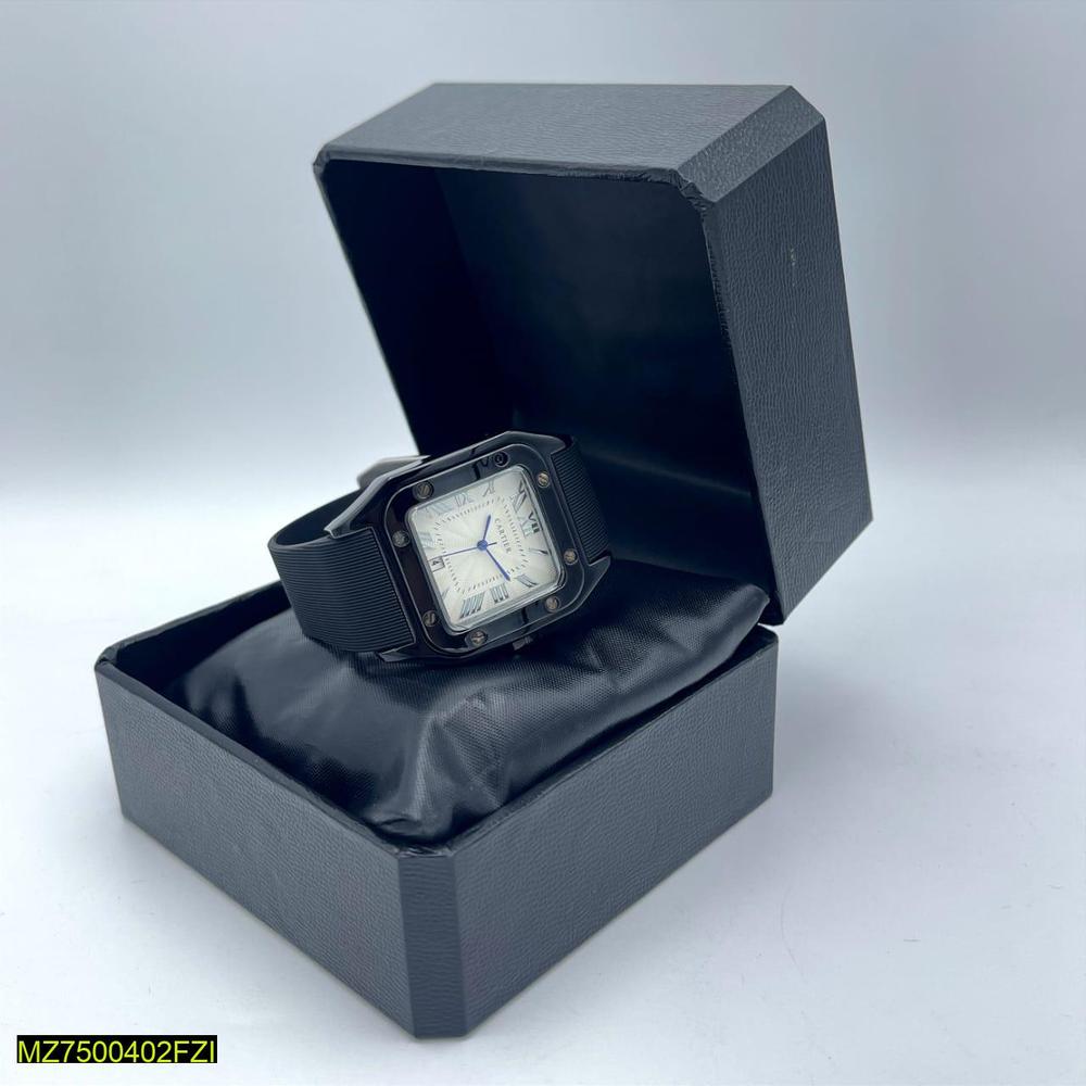 Cartier Santos de Cartier ADLC Black DLC Steel Luxury Men’s Watch