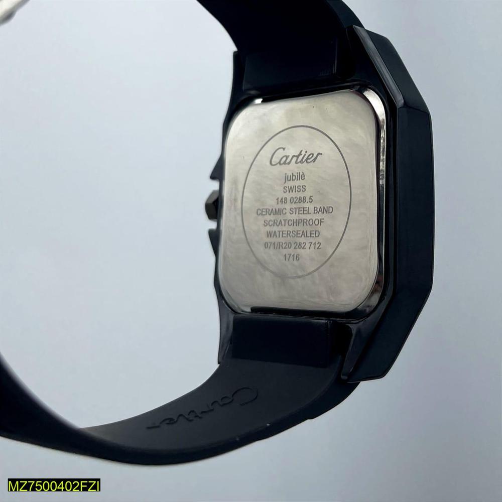 Cartier Santos de Cartier ADLC Black DLC Steel Luxury Men’s Watch