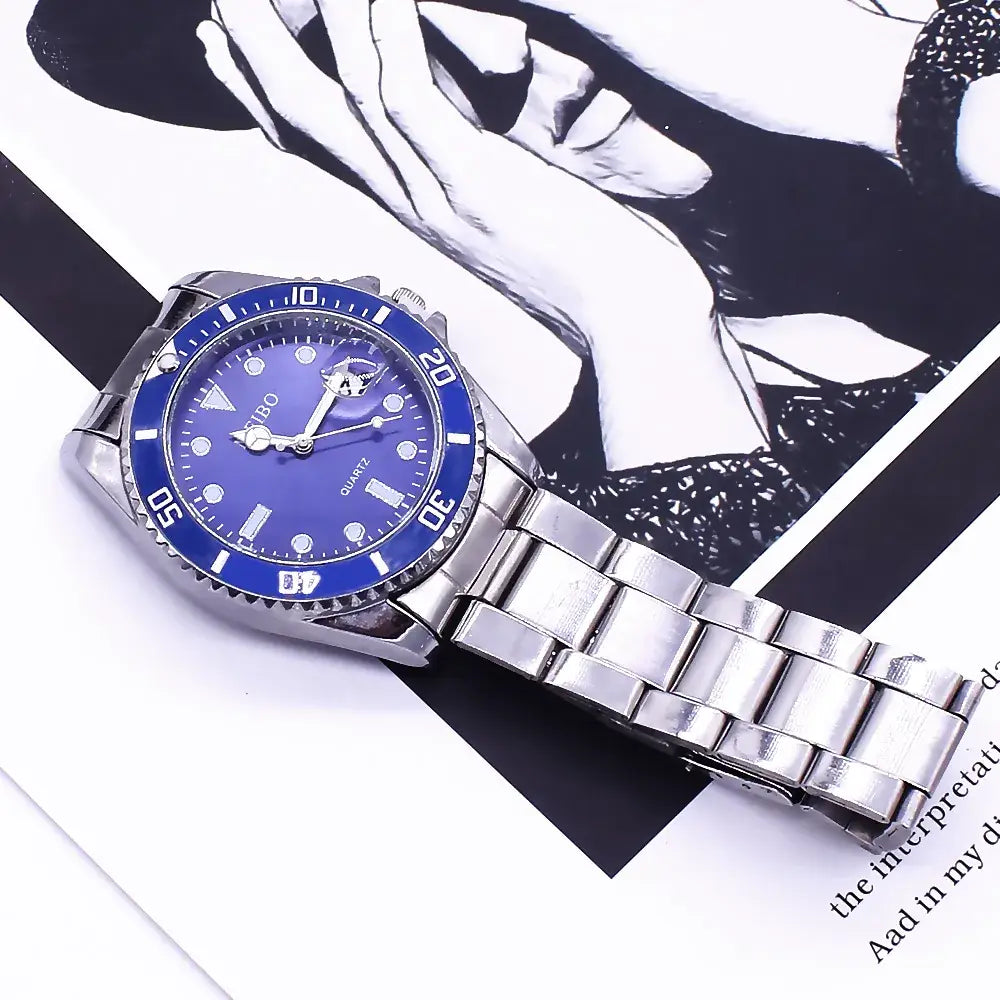 Meibo Luxury Quartz Steel Timepiece – Signature Presence & Confidence