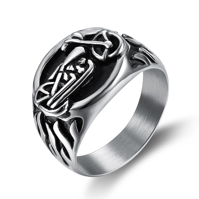 Men's Premium Stainless Steel Gothic & Symbolic Signet Rings