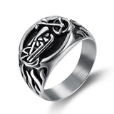 Men's Premium Stainless Steel Gothic & Symbolic Signet Rings thumbnail 6