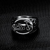 Men's Premium Stainless Steel Gothic & Symbolic Signet Rings thumbnail 1