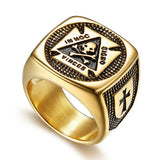 Men's Premium Stainless Steel Gothic & Symbolic Signet Rings thumbnail 4